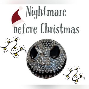 Jack Skellington Rhinestone belt Buckle
